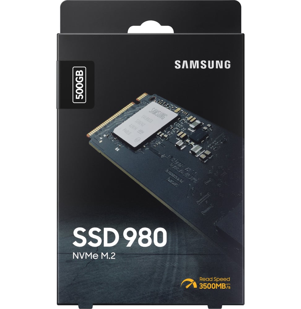 Disque Dur interne SSD Samsung 980 M.2 2280 NVMe PCIe 3.0 - 500 Go (MZ-V8V500BW)