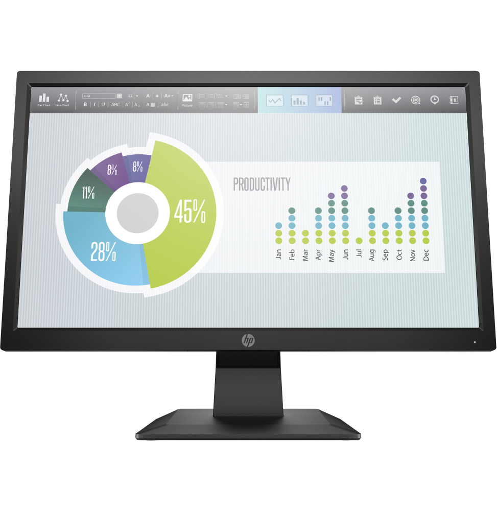 Écran 19,5" HD+ HP P204v (5RD66AS)