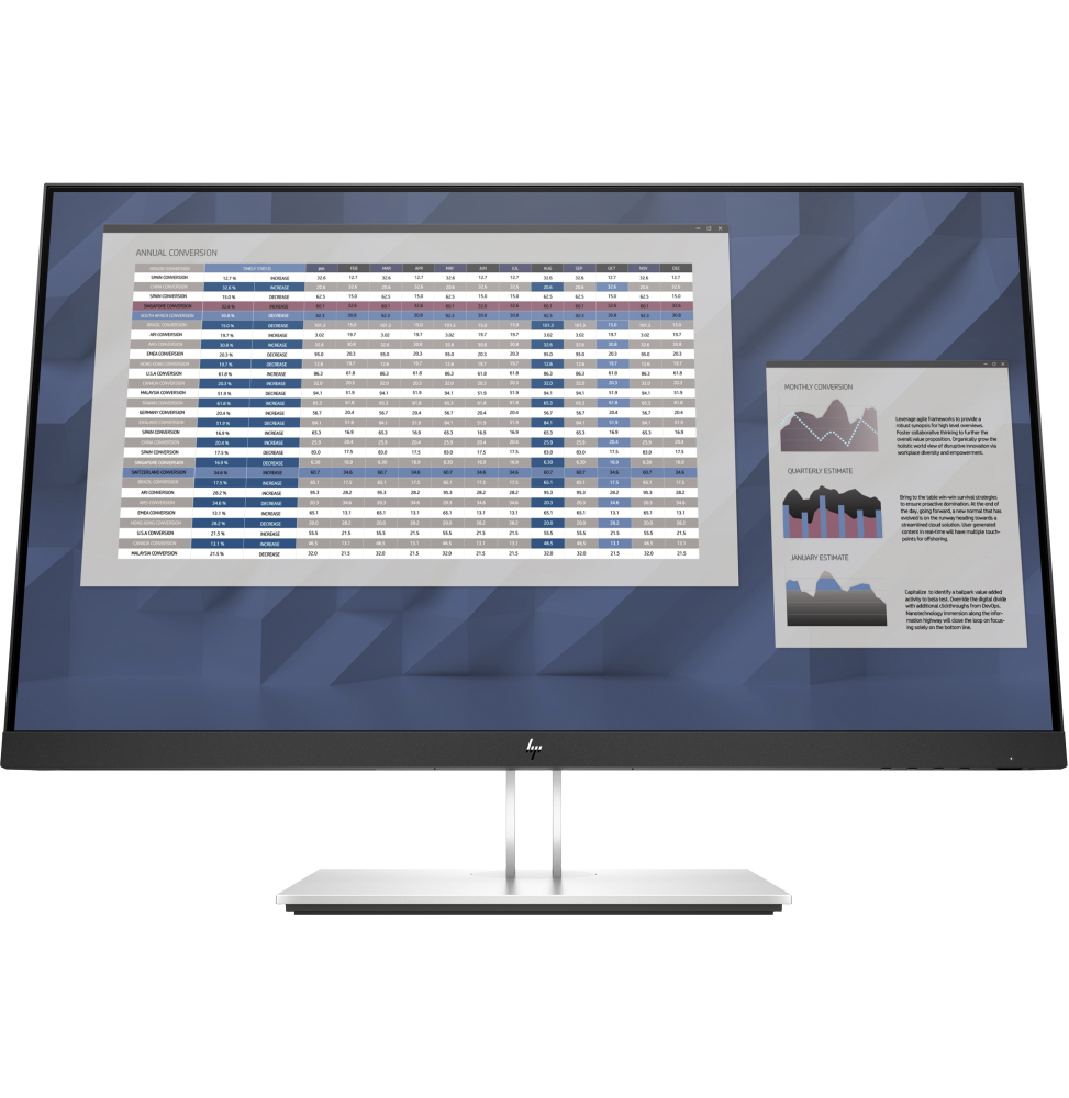 Écran 27" Full HD HP E27 G4 (9VG71AA)