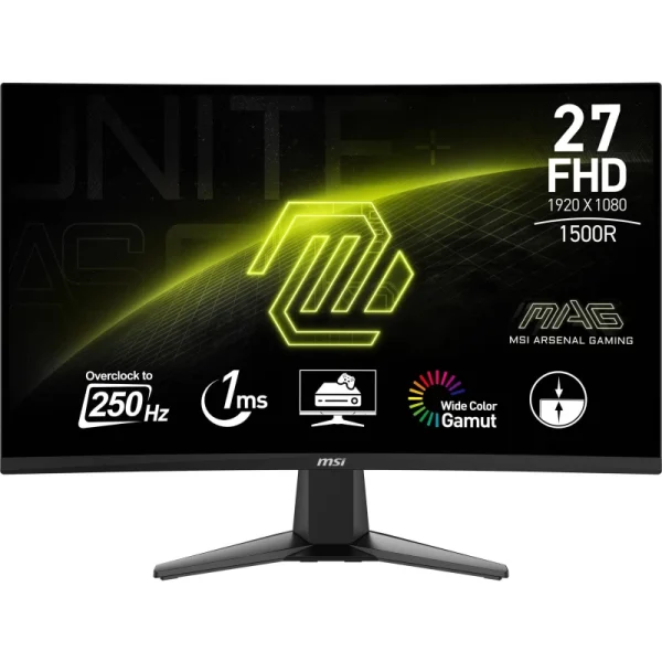 Écran Gaming MSI MAG 27C6X 27" Full HD incurvé (9S6-3CE01M-002)