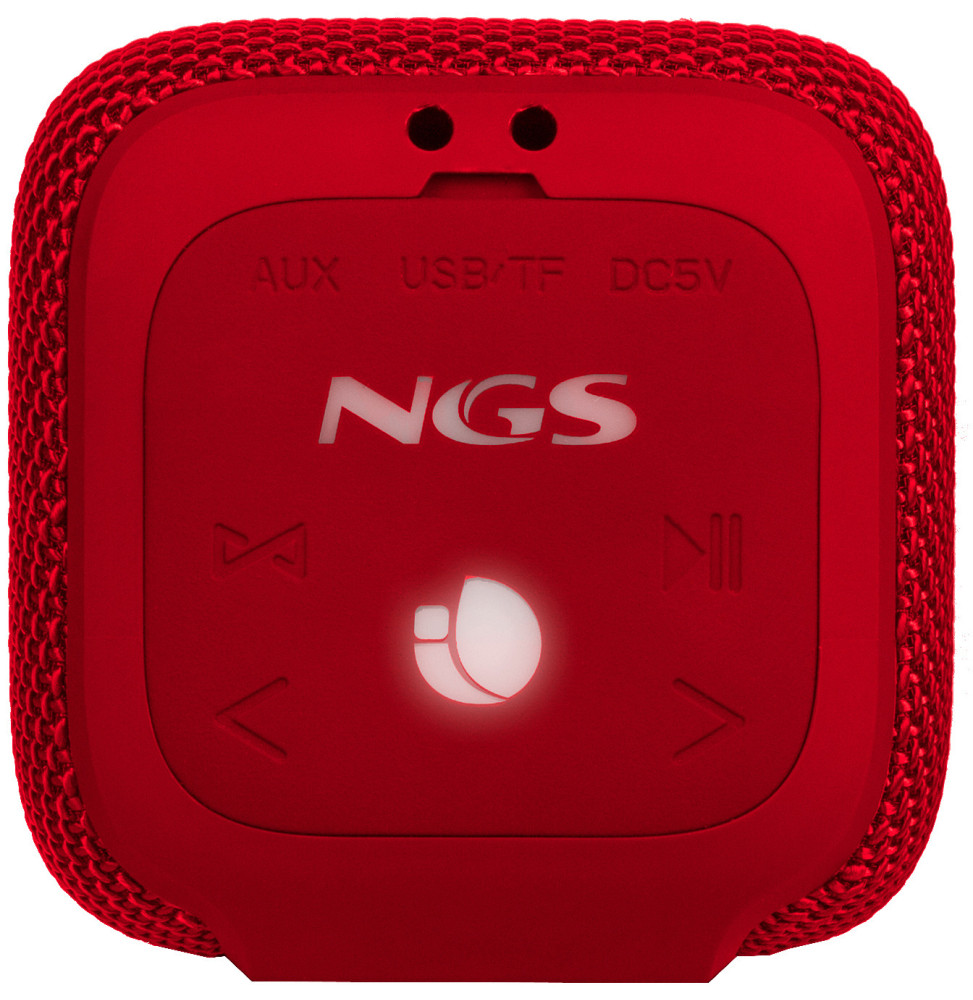 Enceinte Waterproof NGS Roller Coaster Rouge 10W (ROLLERCOASTERRED) – Image 6