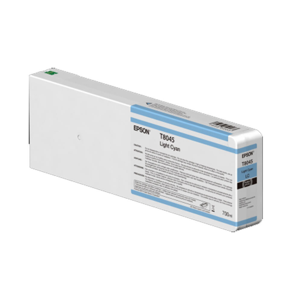 Epson T8045 Cyan Claire - Cartouche d'encre Epson UltraChrome HDX/HD 700ml (C13T804500)