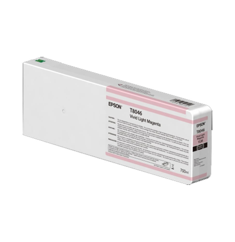 Epson T8046 Vivid Magenta Claire - Cartouche d'encre Epson UltraChrome HDX/HD 700ml (C13T804600)