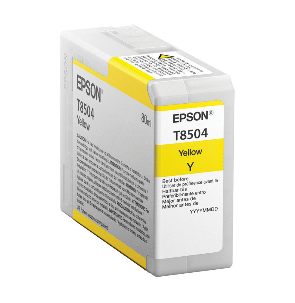 Epson T8504 Jaune - Cartouche d'encre Epson d'origine (C13T850400)