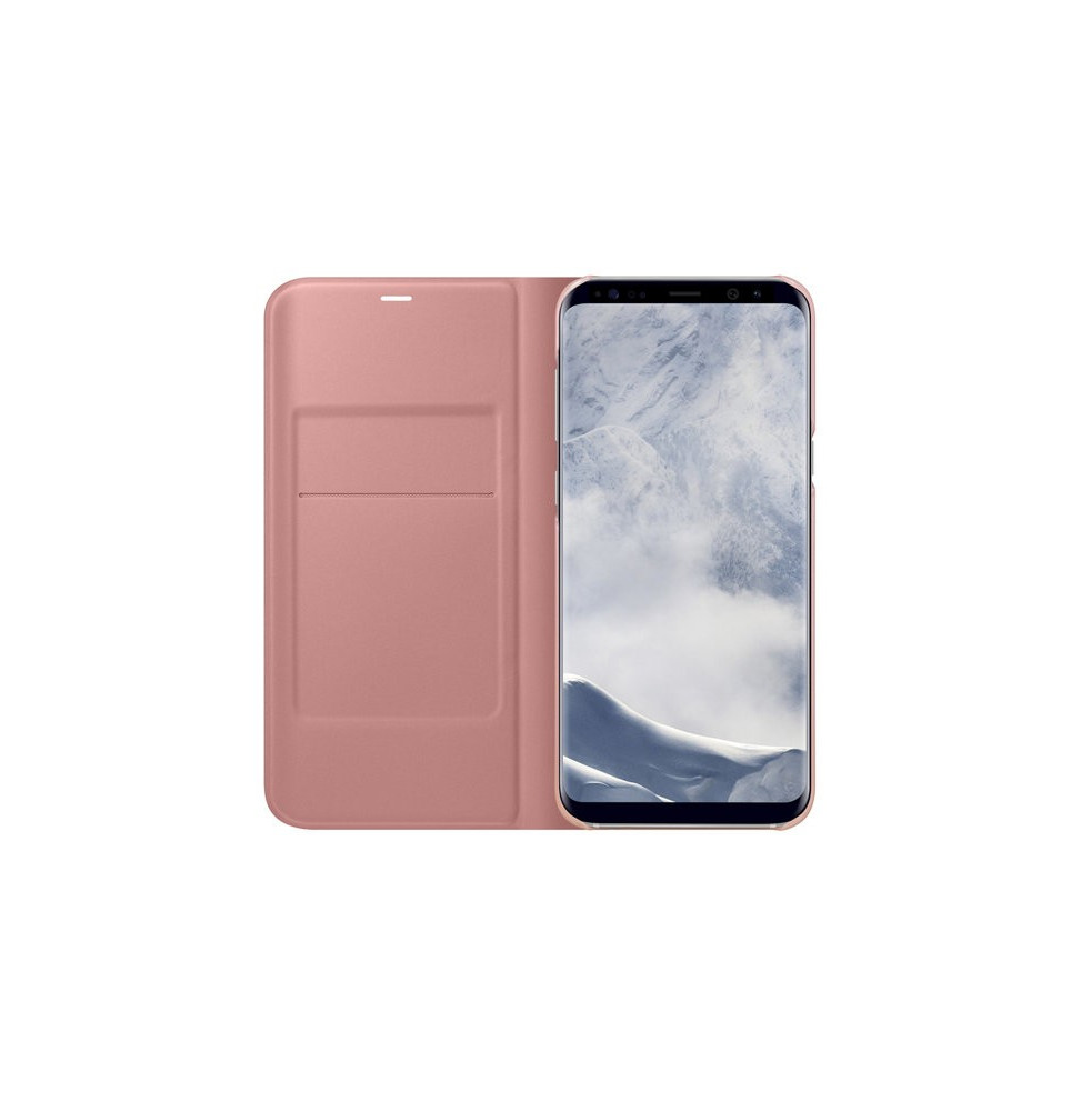Étui Samsung LED View rose pour Galaxy S8+ (EF-NG955PPEGWW)