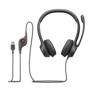 LOGITECH Headset H390 Corded BLACK USB type C