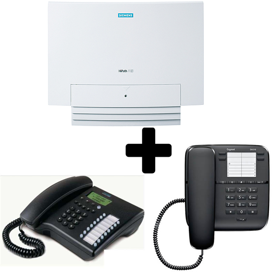1 Hipath SIEMENS 1120 + 1 Siemens Poste Profiset 3030 + 3 Postes Gigaset DA310