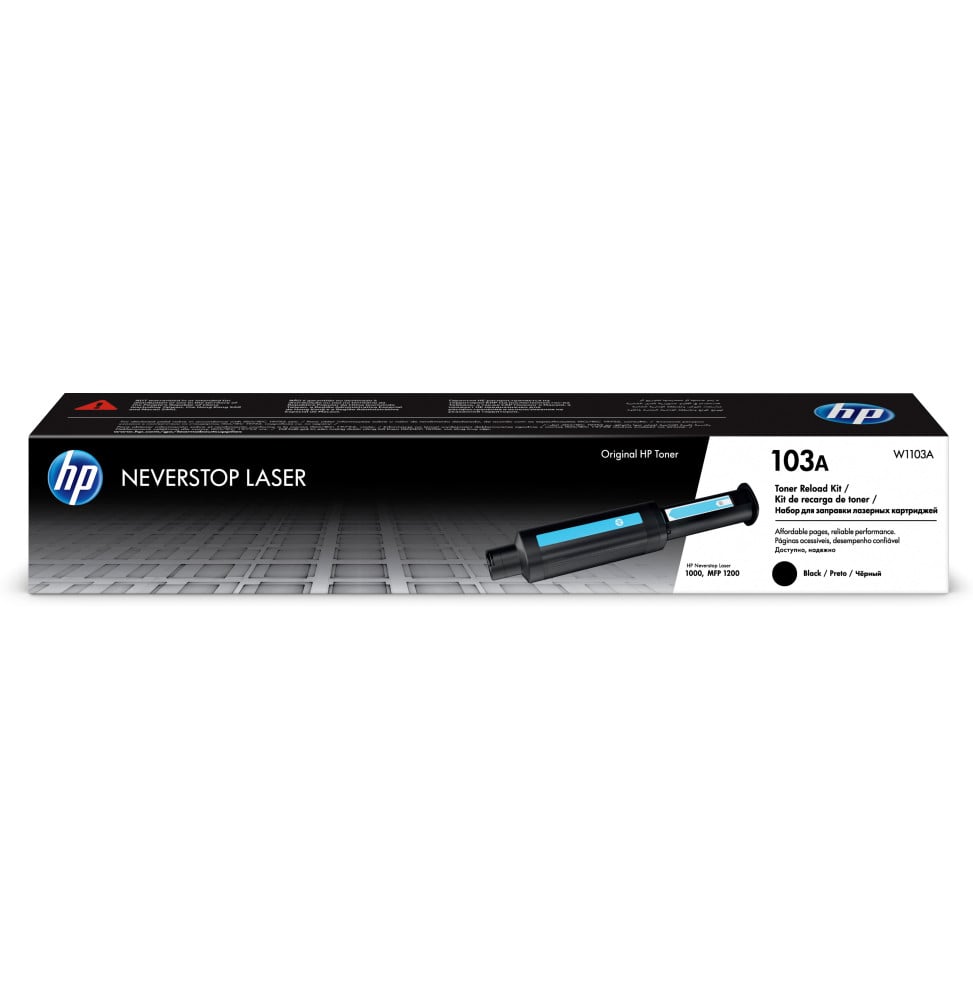 HP 103A Noir (W1103A) - Toner HP LaserJet d'origine Neverstop