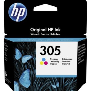 HP 305 trois couleurs  - Cartouche d'encre HP d'origine (3YM60AE)