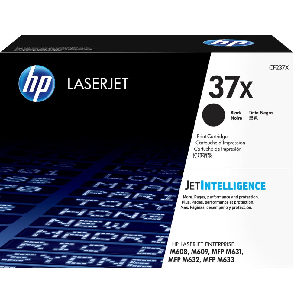 HP 37X Noir - Toner HP LaserJet d'origine à grande capacité (CF237X)