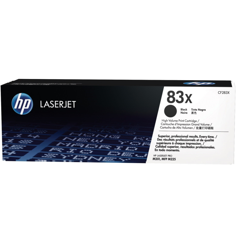 HP 83X Noir (CF283X) - Toner grande capacité HP LaserJet d'origine