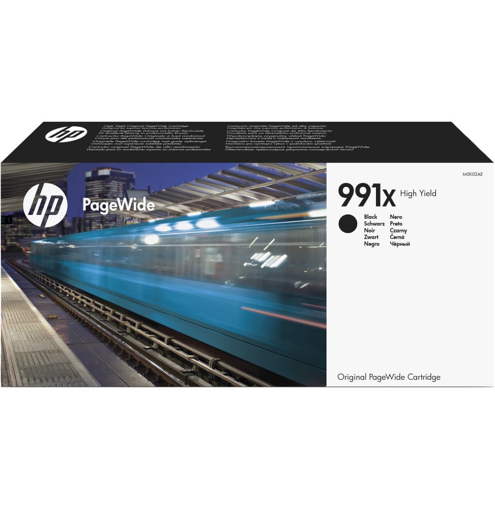 HP 991X Noir - Cartouche d'encre PageWide grande capacité HP d'origine (M0K02AE)