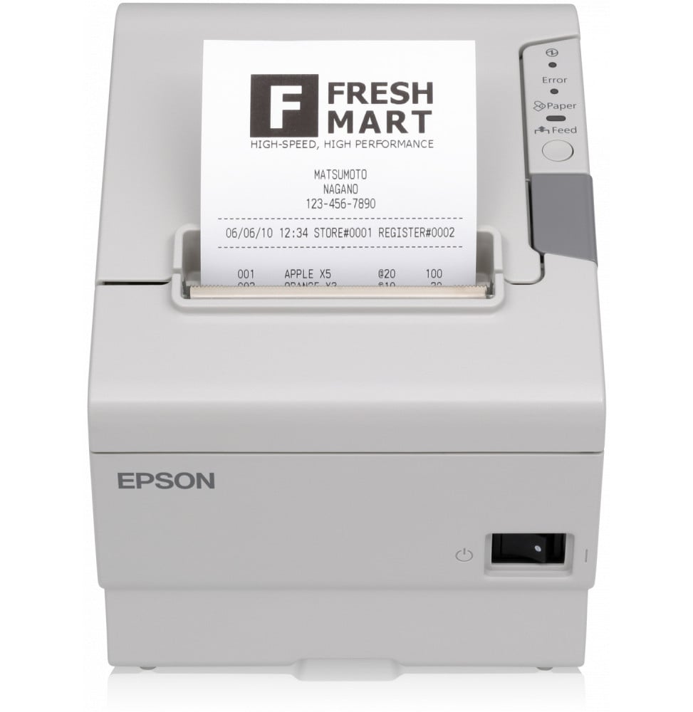 Imprimante de tickets Energy Star EPSON TM-T88V SÉRIE USB + PS-180 + CÂBLE AC  (C31CA85012)