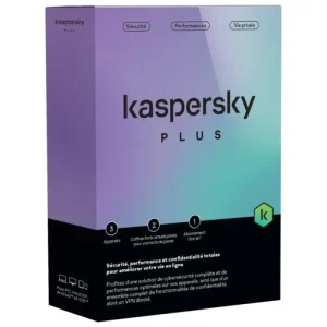 Kaspersky Plus (équivalent à Internet Security) - 3 Postes / 1 an (KL10428BCFS-FFPMAG)