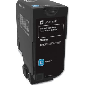 Lexmark CS/CX725 Cyan - Cartouche de toner d'origine (74C5HC0)