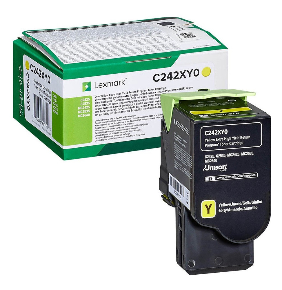 Lexmark Jaune (C245XY0) - Toner Lexmark programme de retour - 3500