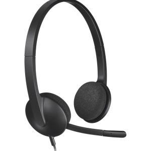 Casque Logitech H340 pour PC avec microphone anti-parasite - USB (981-000475)