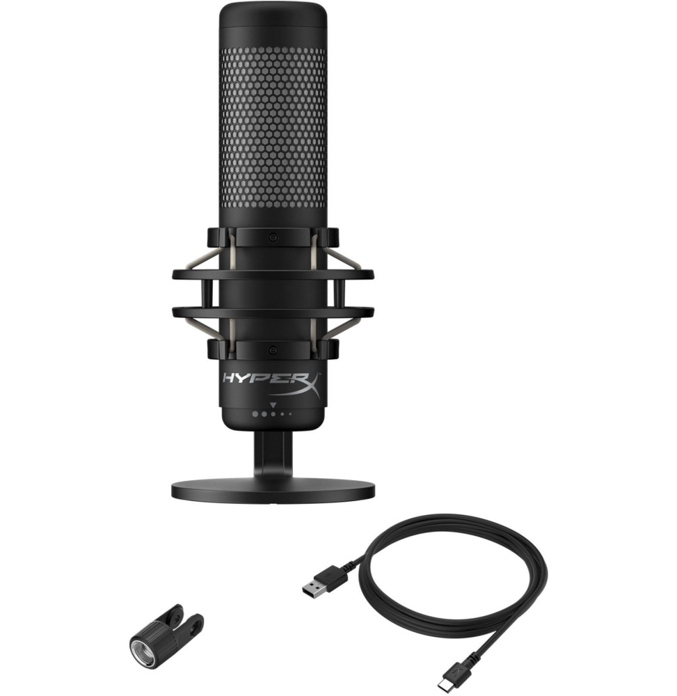 Micro autonome complet HyperX QuadCast HMIQ1S-XX-RG/G pour les streamers, créateurs de contenu et joueurs (4P5P7AA) – Image 5