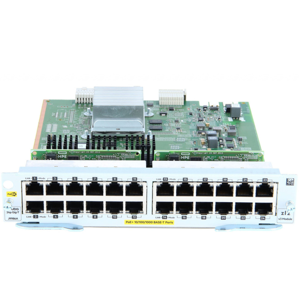 Module Aruba 24 ports 10/100/1000BASE-T PoE+ (J9986A)