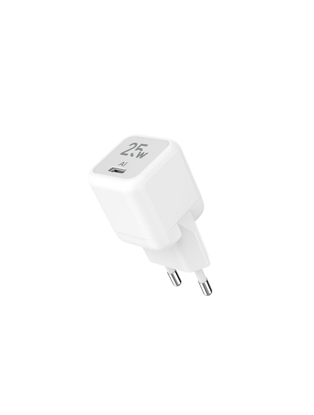 L'AVVENTO Mini GaN 25W Power Adapter with USB-C Cable 1M, White