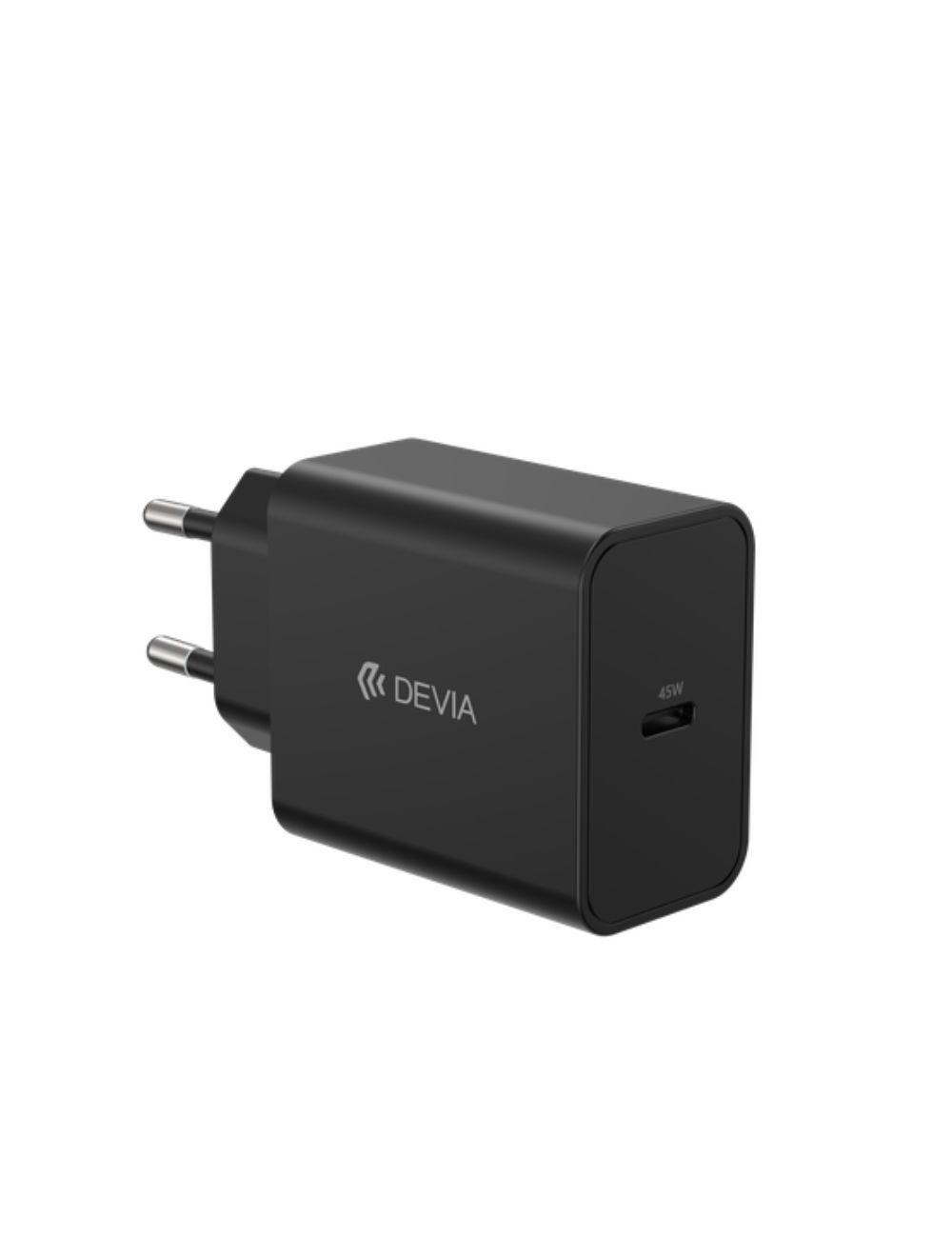DEVIA  Rocket Series Quick Charger 45W PD Set With USB-C Cable Black, GS-W45A0948