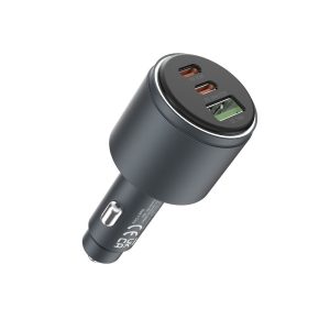 DEVIA Extreme Speed Series USB & Dual C 116W Metal Full Compatible Fast Car Charger