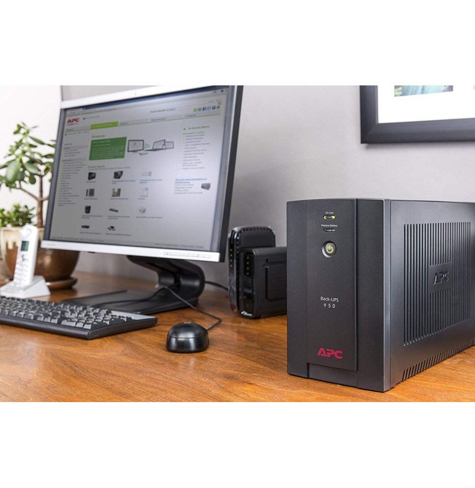 Onduleur Line-Interactive APC BACK-UPS BX950U-FR - 480 W / 950 VA - 4 prises FR – Image 4
