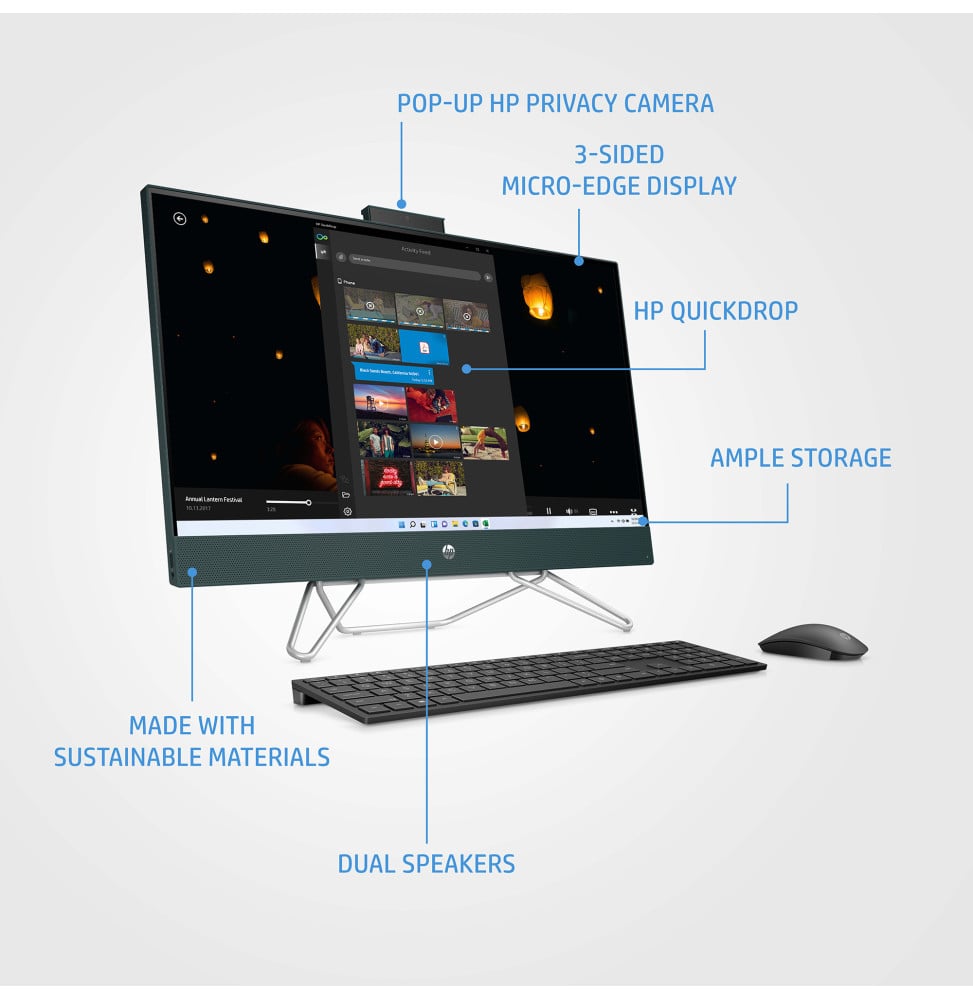 Ordinateur tout-en-un HP All-in-One 27-cb1002nk (6E0Y0EA)