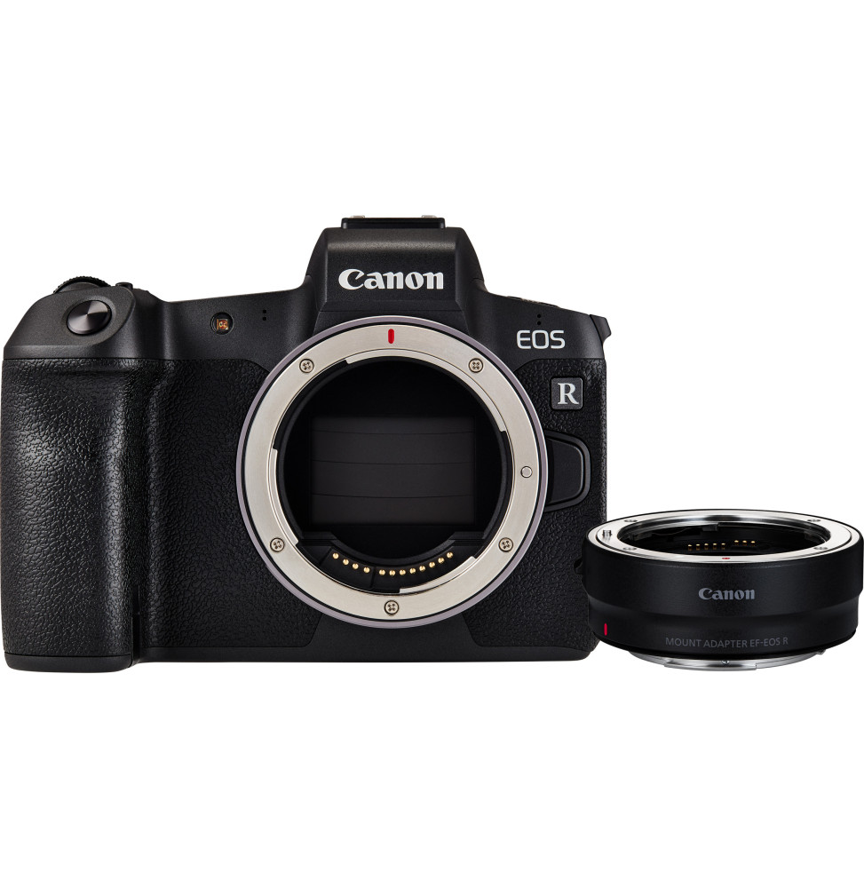 Reflex Canon EOS R boîtier + bague d'adaptation EF-EOS R (3075C023AA)