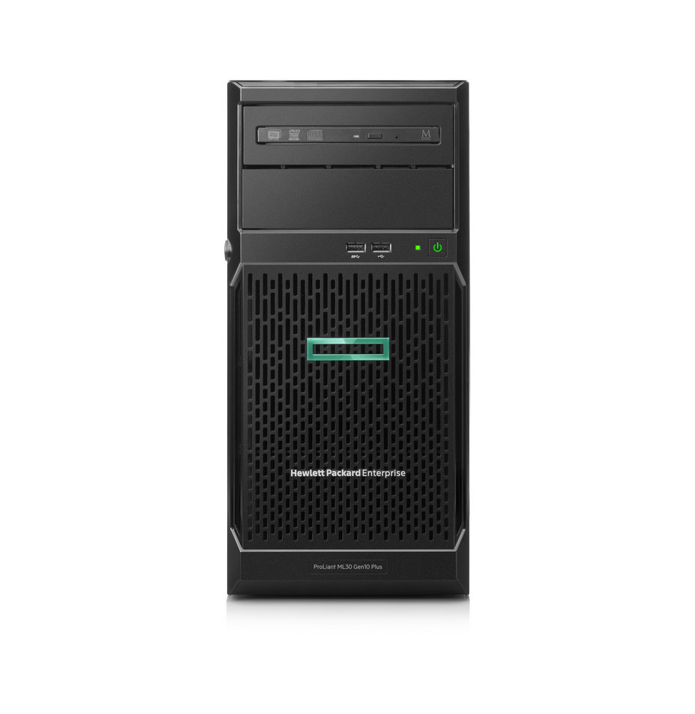 Serveur HPE ProLiant ML30 Gen10 Plus E-2124 2.8 GHz 4 cœurs monoprocesseur 16 Go-U 8 disques SFF - Alimentation redondante 500 W