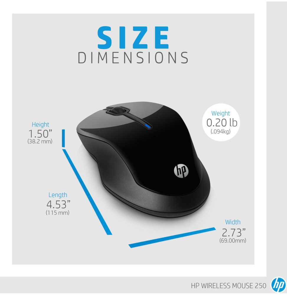 Souris sans fil HP 250 (3FV67AA) – Image 3