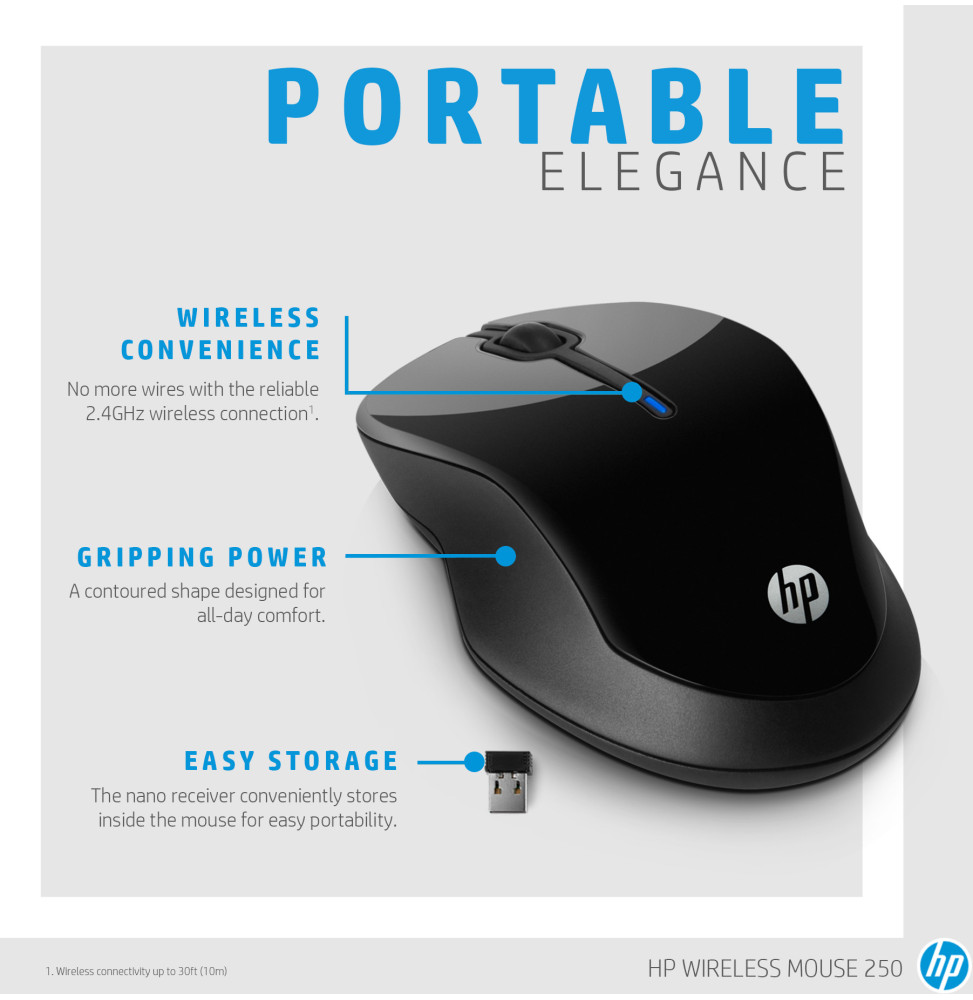 Souris sans fil HP 250 (3FV67AA) – Image 5