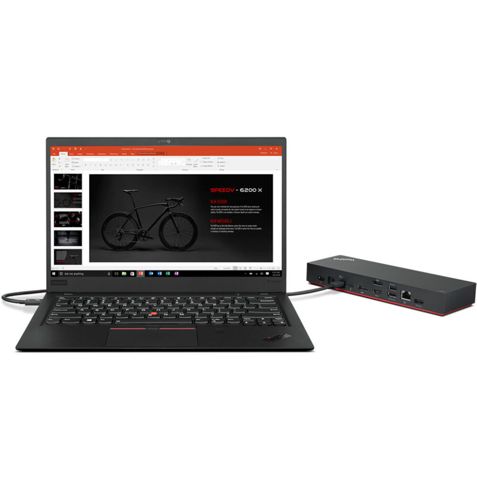 Station d'accueil Lenovo ThinkPad Universal Thunderbolt 4 Dock- EU Power plug (40B00135EU) – Image 4