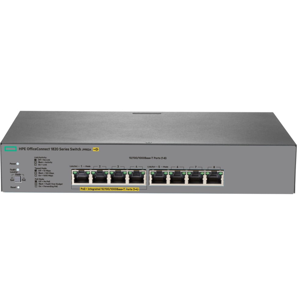 Switch Administrable HPE OfficeConnect 1820 8G PoE+ (65 W) (J9982A)
