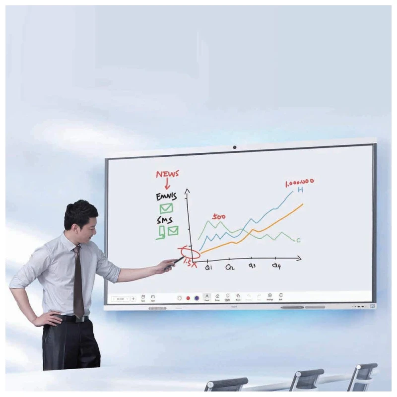 Tableau interactif Huawei Tactile d'affichage IdeaHub Board 3 65" UHD 4K (55150937) – Image 3