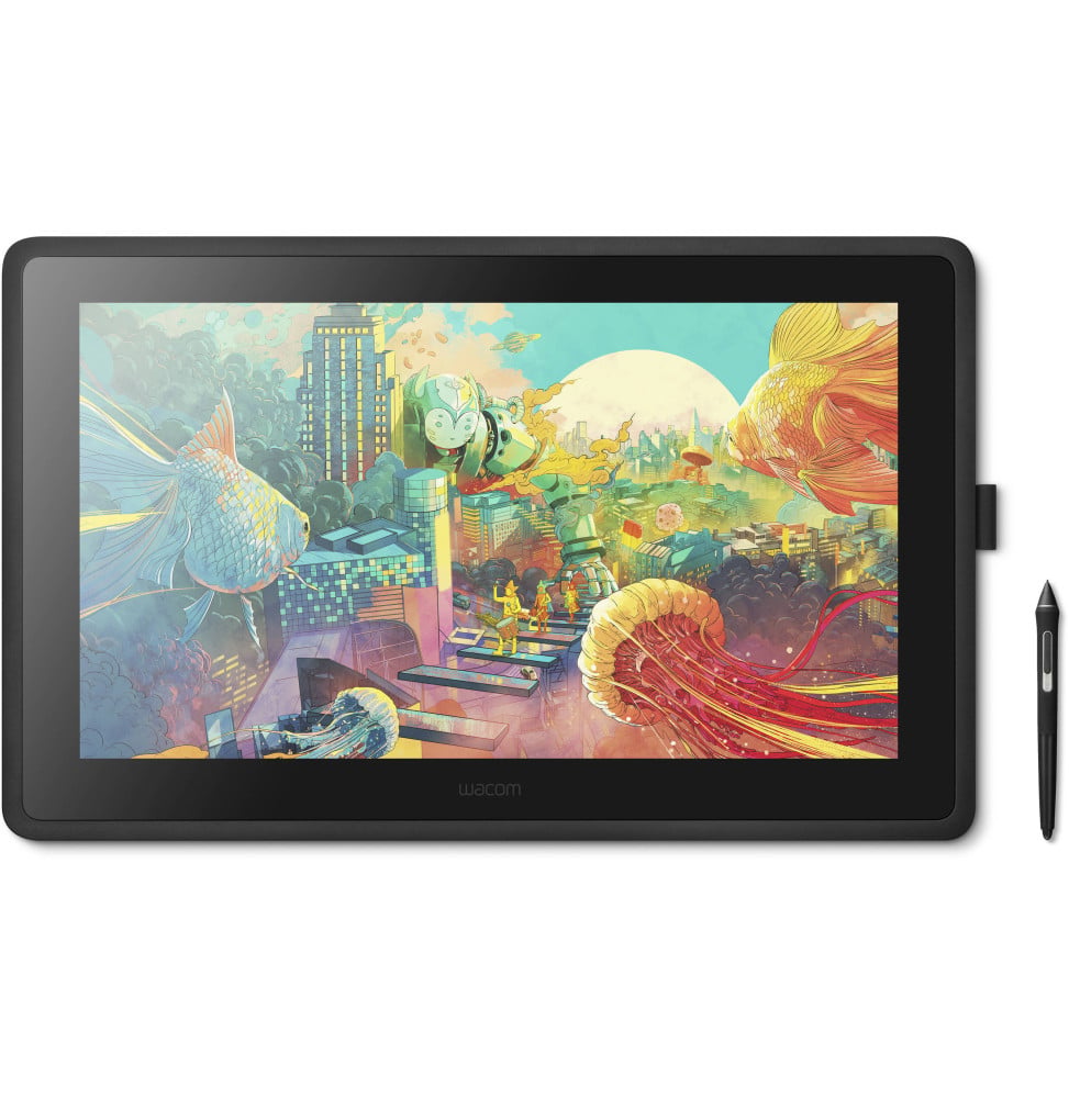 Écran interactif à stylet Wacom Cintiq 22 : Tablette Graphique avec écran 21.5" Full HD (DTK2260K0A)