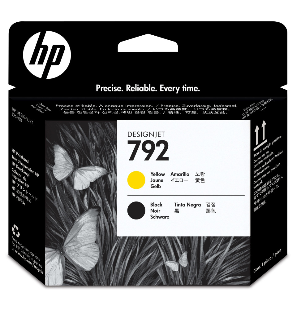 Tête d'impression Latex HP 792 - Jaune/Noir (CN702A)