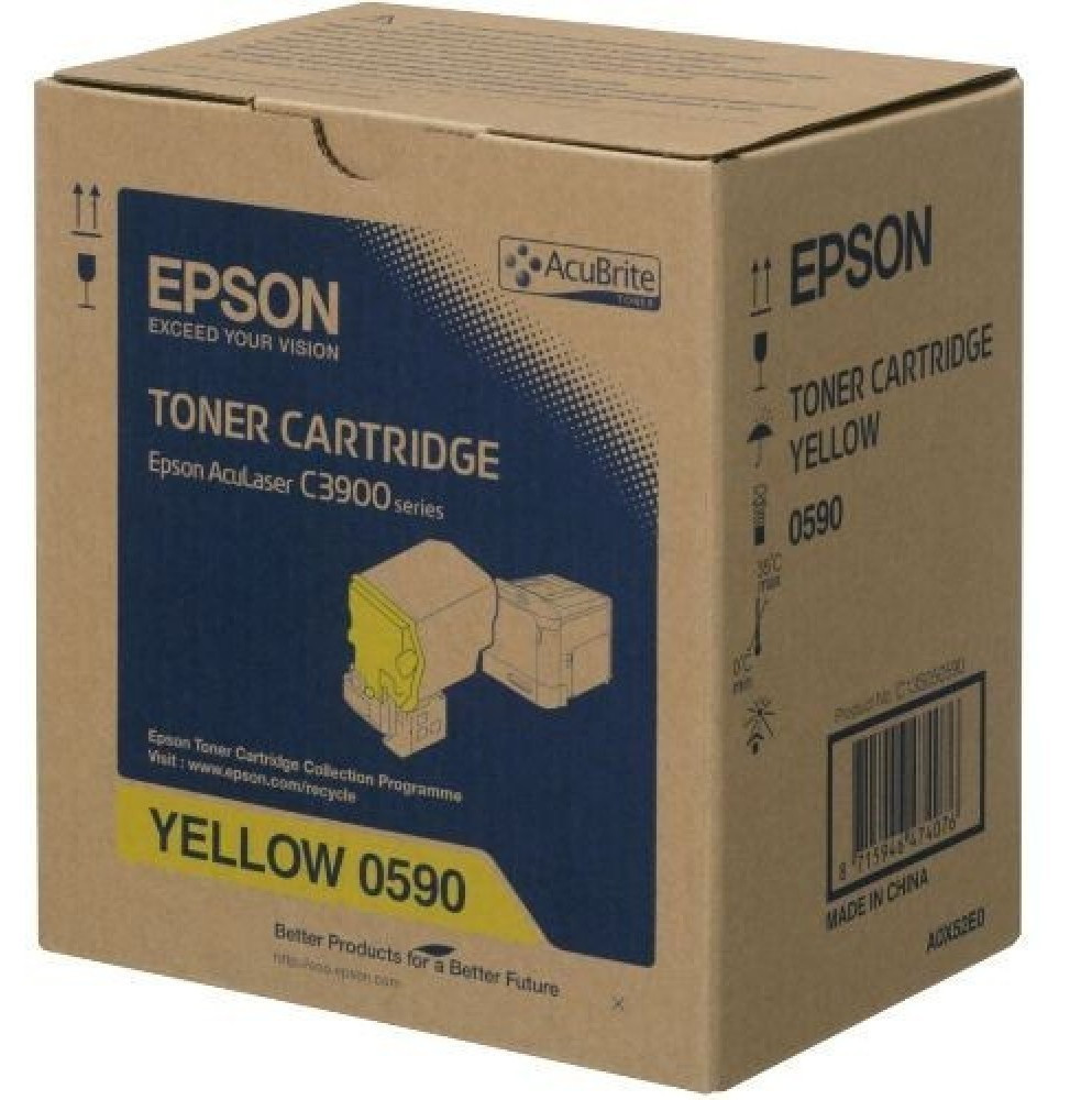 Epson 0590 Jaune - Toner grande capacité Epson d'origine (C13S050590) – Image 2