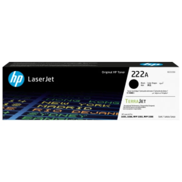 Toner Hp 222A Noir LaserJet d'origine (W2220A)