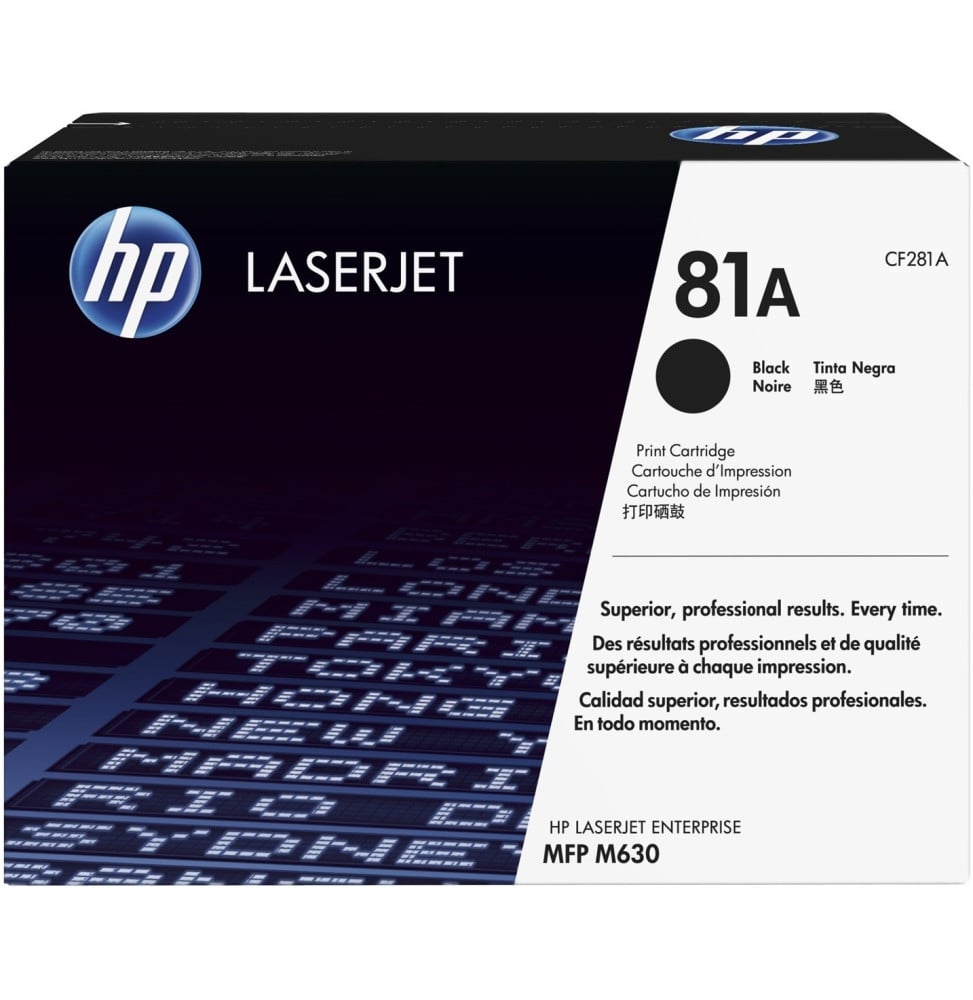 HP 81A Noir (CF281A) - Toner HP LaserJet d'origine